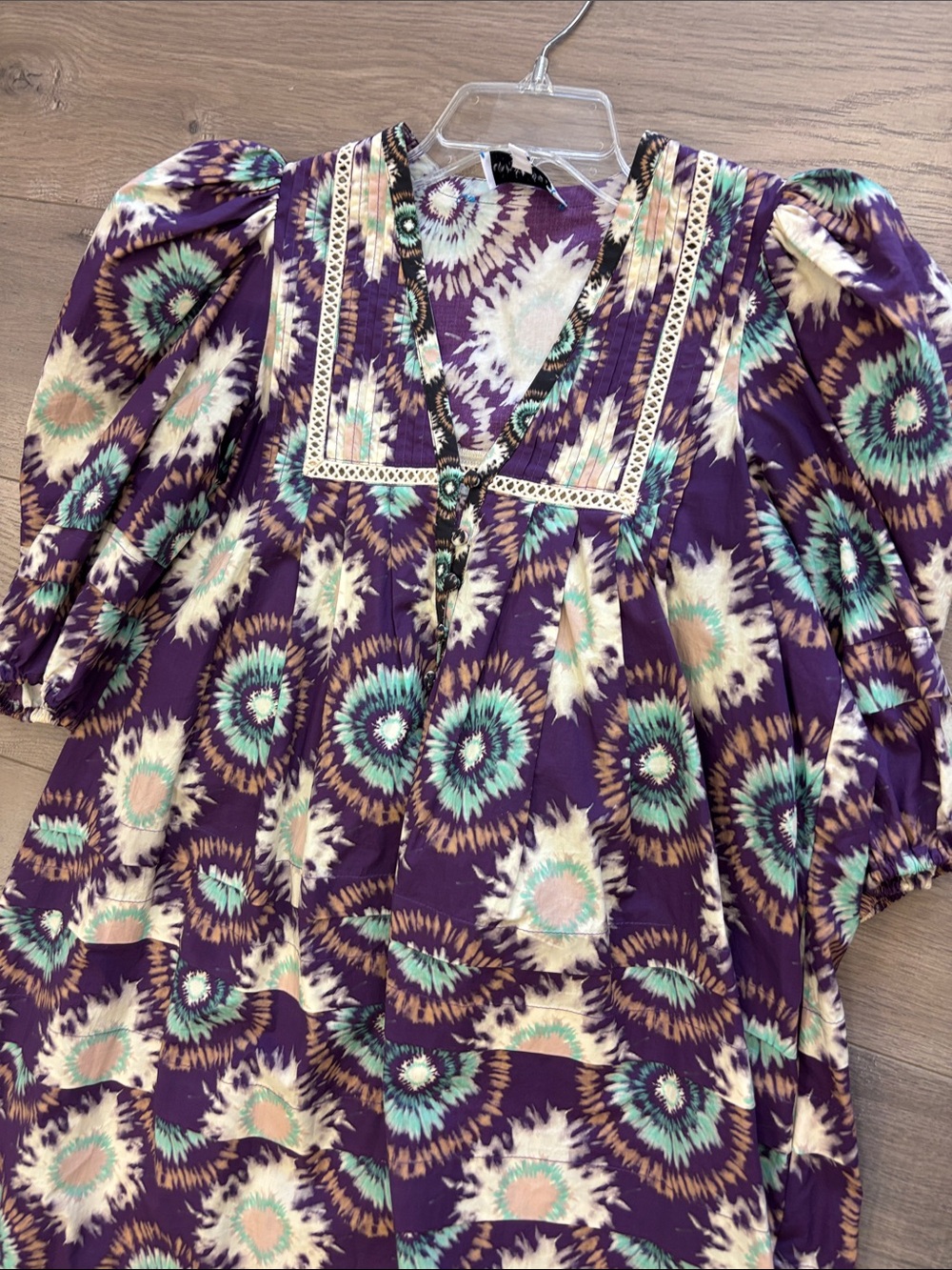 Hunter Bell Jenkins Floral Puff-Sleeve mini dress - Picture 4 of 10